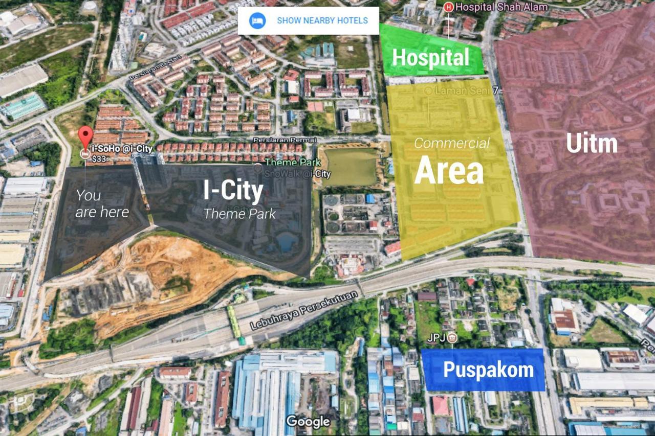 Sinar Rasa Homestay At I-Soho, I-City Shah Alam Ngoại thất bức ảnh Location of I-City
